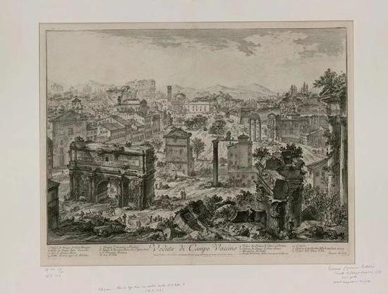 乔凡尼·巴蒂斯塔·毕拉内及，《古罗马广场》，蚀刻版画，出自《罗马景象》